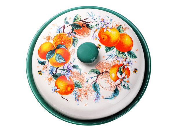 Appetite Блюдо д/блинов керам круг 23см Orange fruit ZFC246-7