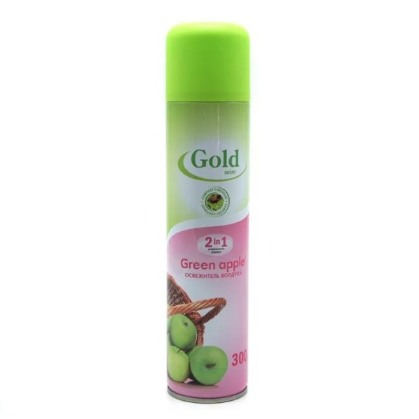 ГОЛД МИНТ Осв. воздуха ЗЕЛЕНОЕ ЯБЛОКО (Green apple) 300 мл *12 / 288 / 1728