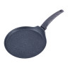 Сковорода блинная 24см. с антипригарным покрытием Black marble из алюминия KM 4126