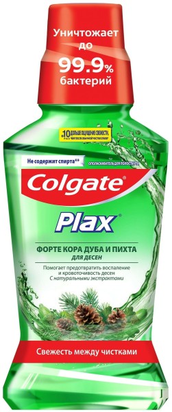 Колгейт PLAX Ополаскиватель д/рта Форте "Кора Дуба и Пихта" 250мл. 6*12