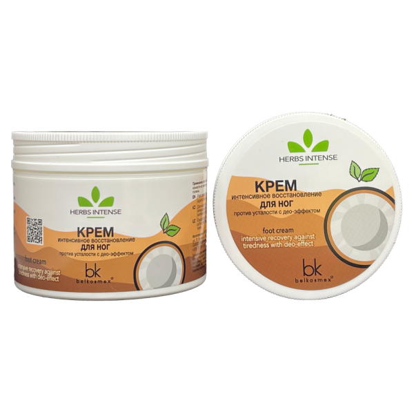 БЕЛКОСМЕКС HERBS INTENSE Крем для НОГ против Усталости с ДЕО-Эффектом 140г