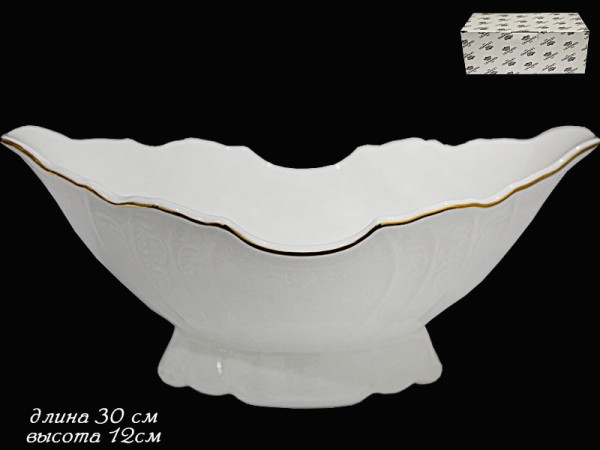 226-028 Фруктовница 30см MARIA GOLD в под.упак (х4) Фарфор