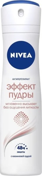 Нивея 82286 ЖЕН дезод-Спрей Эффект Пудры 150 мл. 6*12*/384/