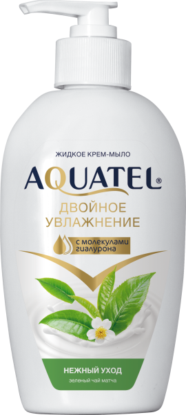 ВЕСНА AQUATEL Жидкое Крем-Мыло 280гр Зелёный Чай Матча, арт.5258