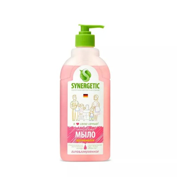 SYNERGETIC Жидкое мыло (АРОМАМАГИЯ) 500мл *5*25