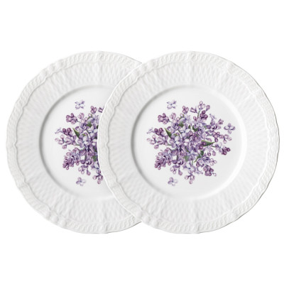 НАБОР ТАРЕЛОК ЗАКУСОЧНЫХ LEFARD  "LILAC" 2 ШТ. 20,5 СМ (КОР=24НАБ.)