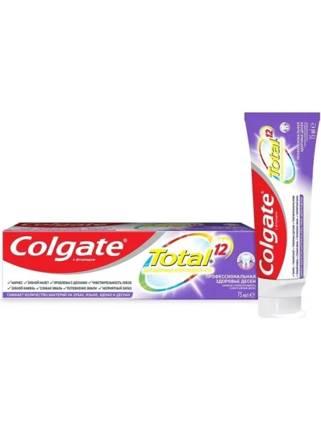 Colgate Колгейт TOTAL зубная паста Проф. Здоровье Дёсен 75 мл БХ4027263