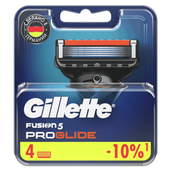 Gillette Кассеты ФЬЮЖЕН ПРО ГЛАЙД (4шт) БХ4009443