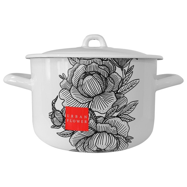 Кастрюля эмал 2,9л Urban flower 16111/4Э