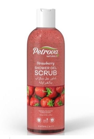 PETROVA NATURALS ГЕЛЬ-СКРАБ ДЛЯ ДУША «КЛУБНИКА» 475мл БХ47489Р