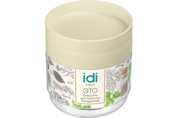 Idiland Комплект емкостей для сыпучих продуктов "Asti" 0,5л х 3 шт. (светло-бежевый) 221102925/01
