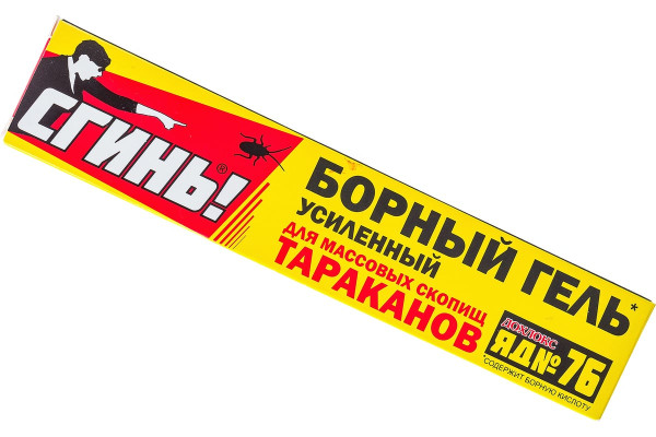ДОХЛОКС Сгинь №76 Борный гель от тараканов 30 гр (шприц) *12*48*