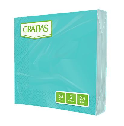 Gratias Салфетки 33*33 (25шт) 2сл. Тиффани БХ32277Т
