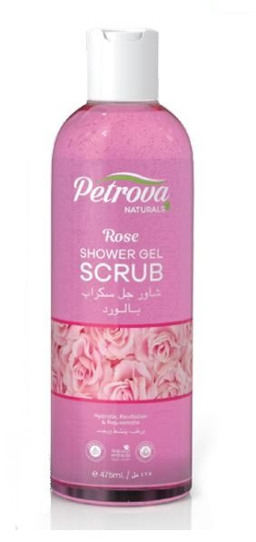 PETROVA NATURALS ГЕЛЬ-СКРАБ ДЛЯ ДУША «РОЗА» 475мл БХ47496Р