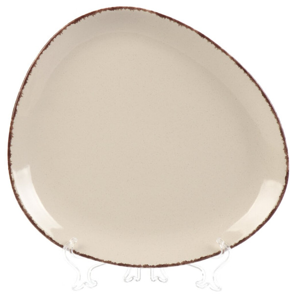 Daniks Тарелка обеденная, керам, 28 см, фигурная, Pollen, сл кость D-481209