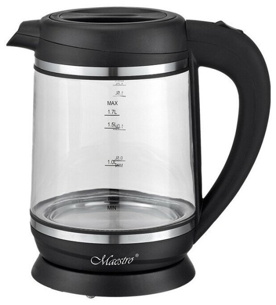 MR-060 Эл.чайники стекло 1.7л(диск.)Maestro