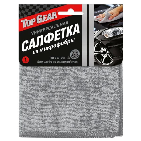 Top Gear Микрофибра салфетка 1шт. 30х40 80*20 БХ72532АВ