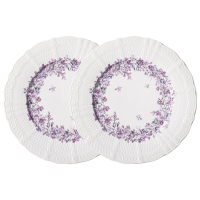 НАБОР ТАРЕЛОК ОБЕДЕННЫХ LEFARD  "LILAC" 2 ШТ. 25,5 СМ (КОР=12НАБ.)
