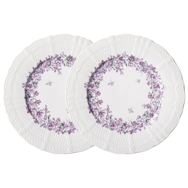 НАБОР ТАРЕЛОК ОБЕДЕННЫХ LEFARD  "LILAC" 2 ШТ. 25,5 СМ (КОР=12НАБ.)