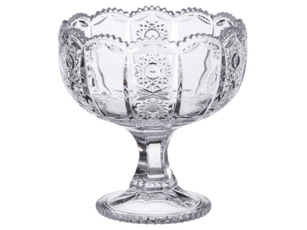 LEFARD КОНФЕТНИЦА НА НОЖКЕ "КРИСТАЛ" ДИАМЕТР = 12.5 СМ, ВЫСОТА = 13 СМ 195-121