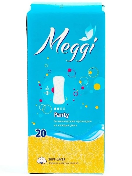 MEGGI Прокладки гигиенические PANTY на каждый день 20шт MEG402