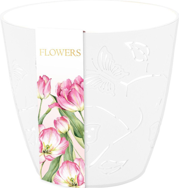 Пластик Репаблик Горшок д/цветов Plast Team Flowers со встав. с дрен. отв. д/орхидей 0,7 л круглый натур PT101710999