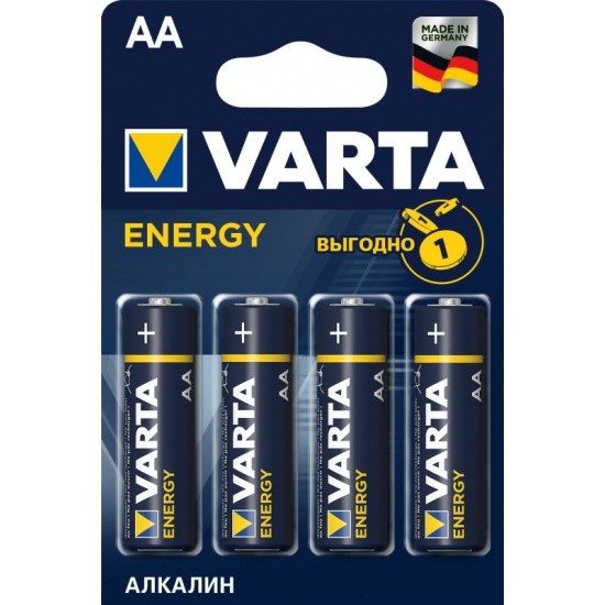 Элемент питания Varta ENERGY LR6 AA BL4 шт. Alkaline 1.5V