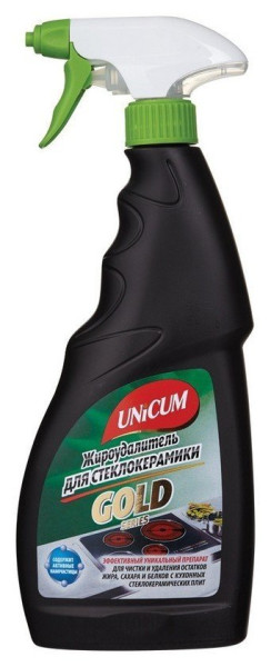 UNICUM Ср-во для чистки Стеклокерамических плит 500мл спей /12/049/