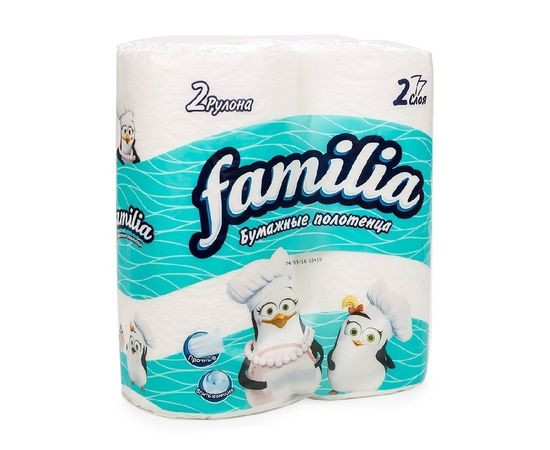 FAMILIA Полотенца бумажные 2-х сл. 2 рул *14*420