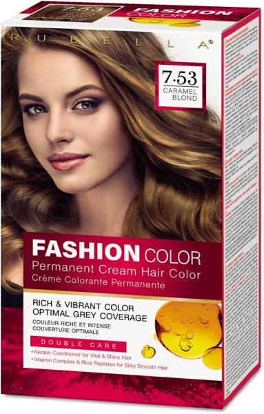 Rubella Fashion Color Краска для волос тон Caramel Blond 7.53  50мл БХ33304Р