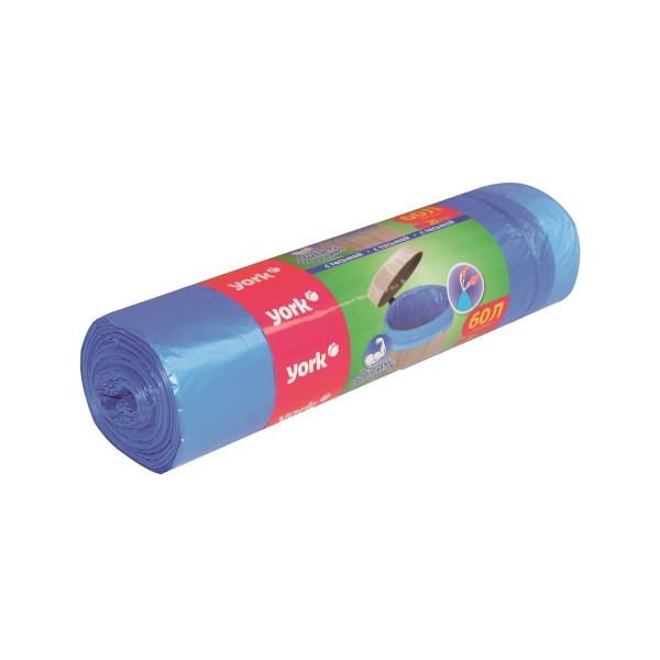 Мешки для мусора с тесьмой YORK 60л (20шт.) 902200Y