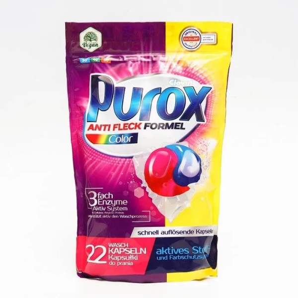 Purox Капсулы для стирки Color Du (color & white) 22х18 г БХ8933482НС