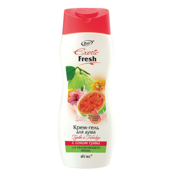 ВИТЭКС EXOTIC FRESH Крем-гель д/душа ГУАВА ГИБИСКУС 500мл/20шт, код 01 70