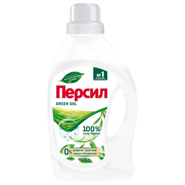 ПЕРСИЛ ГЕЛЬ 1,3л Green gel (0% фосфатов, красителей, отбеливателей) *4*8