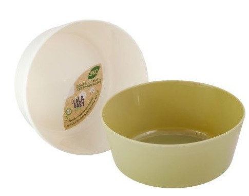 Plastic Centre Набор детских мисок Lalababy for Green Republic (2 х 430 мл) лён и полынь LA104312998