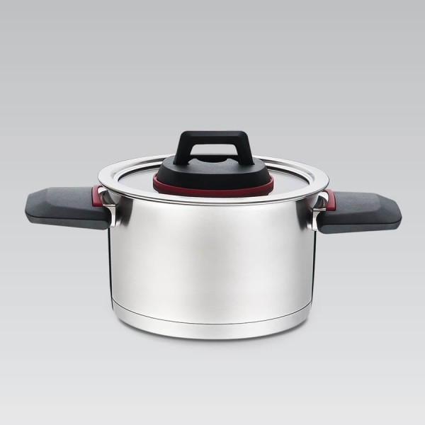 MR-3530-24 Кастрюля д.24 см.5,5 л.склад.ручки Maestro