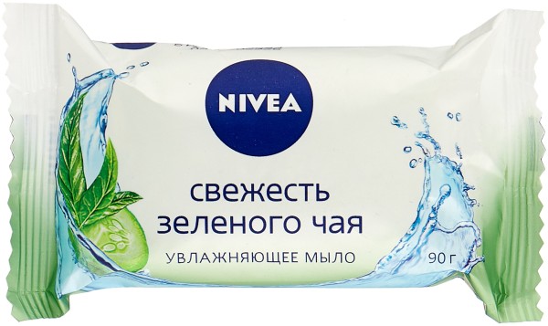 Нивея 82431 Мыло-уход "Свежесть зелёного чая" 90гр. 6*36*