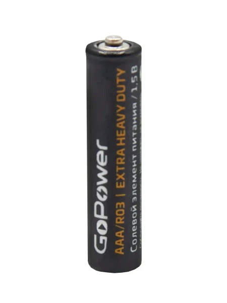 Батарейка GoPower R03 AAA BL4 шт. Heavy Duty 1.5V (4/48/576) 00-00015595