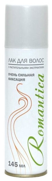 РОМАНТИКА Лак 300 мл с Растительными экстрактами (белый) ОСФ *12*24