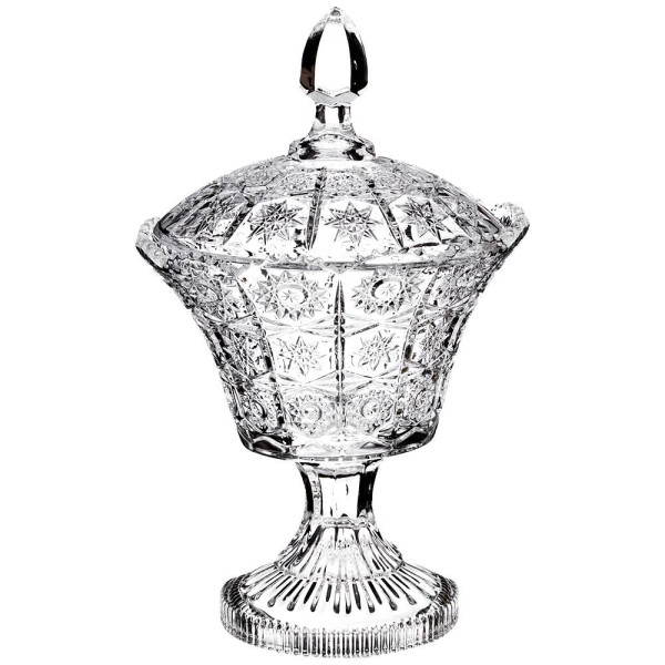Lefard КОНФЕТНИЦА НА НОЖКЕ "MUZA CRYSTAL" 17*17*29 СМ. 695-018