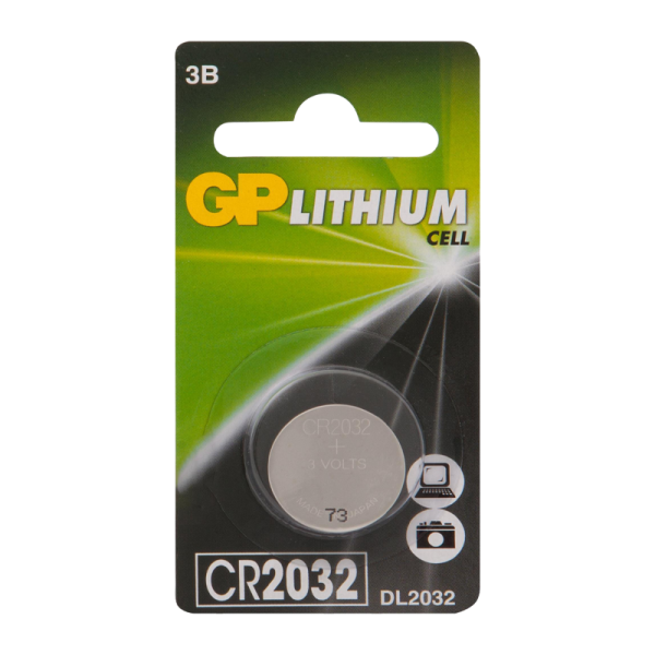 956021 Батарейка GP CR2032 BL1 Lithium 3V (1/10/100/600)