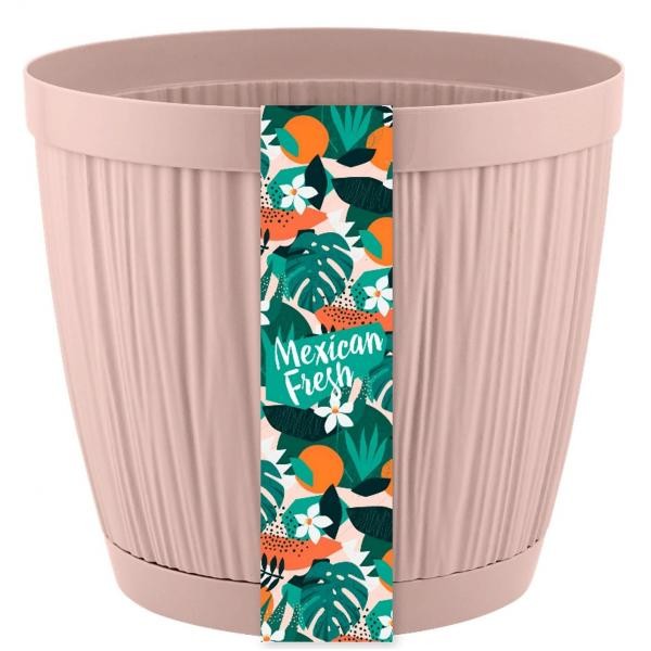 Plastic Centre Горшок для цветов InGreen BARCELONA 9,6л, D270мм Mexican Fresh бежевый IG623210580