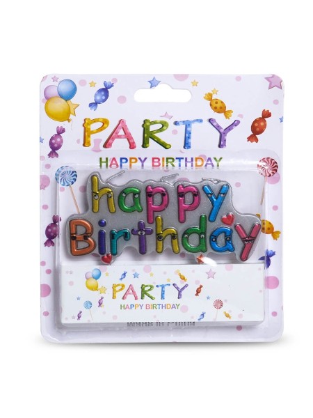 Эстет Свечи для торта "Happy Birthday" 39297/39303