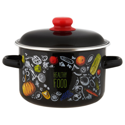 Кастрюля эмал цил Healthy food 2,0л ТМ Appetite 1RD161M