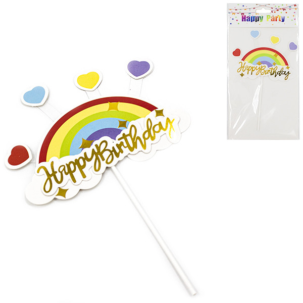 Украшение для торта "Happy Birthday" MC-2307079