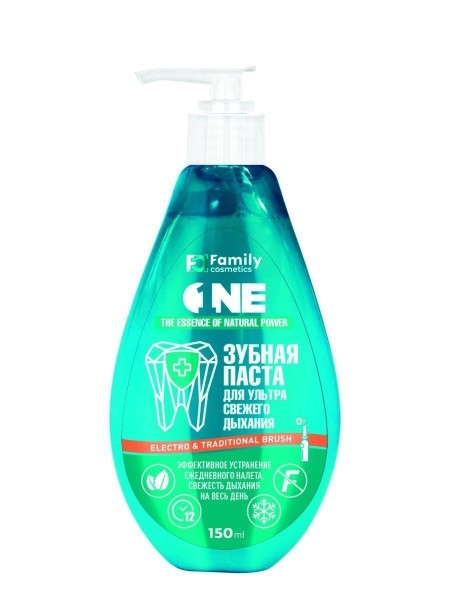FAMILY COSMETICS Зубная Паста ДЛЯ УЛЬТРАСВЕЖЕГО ДЫХАНИЯ, флакон 150мл Арт.FTPO-5004 БХ512423БК