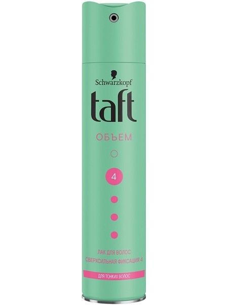 Taft Лак 250 мл. ОБЬЕМ 100% силы д/тонких 4 ССФ *5*10