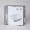 САЛАТНИК КВАДРАТНЫЙ LEFARD "PEARL" 20*7,5 СМ 1200 МЛ (КОР=12ШТ.)