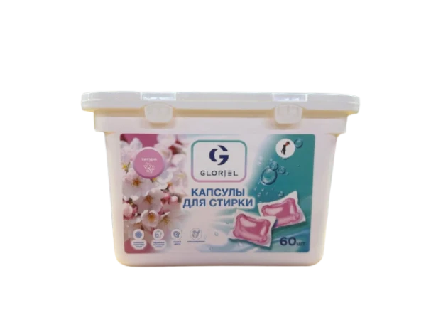 Gloriel Средство для стирки в капсулах Сакура 60 шт. БХGS60