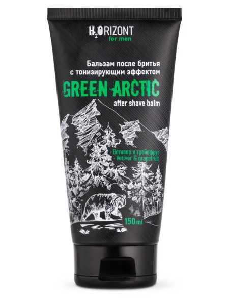 VILSEN H2Orizont Тонизирующий БАЛЬЗАМ после бритья GREEN ARCTIC 150мл H2O-205